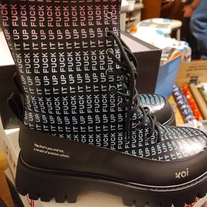 Rainbow Military Boots